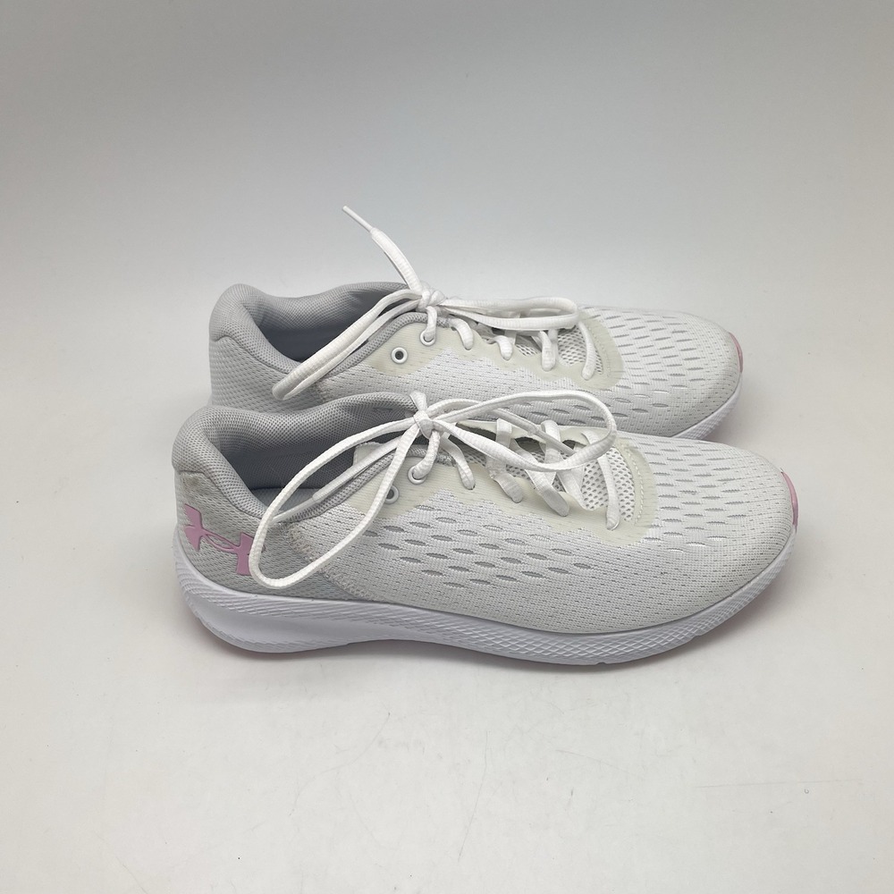 Under Armour Sneakers Womens 8 Charged Pursuit 2 3023866 White Running Gym Shoes